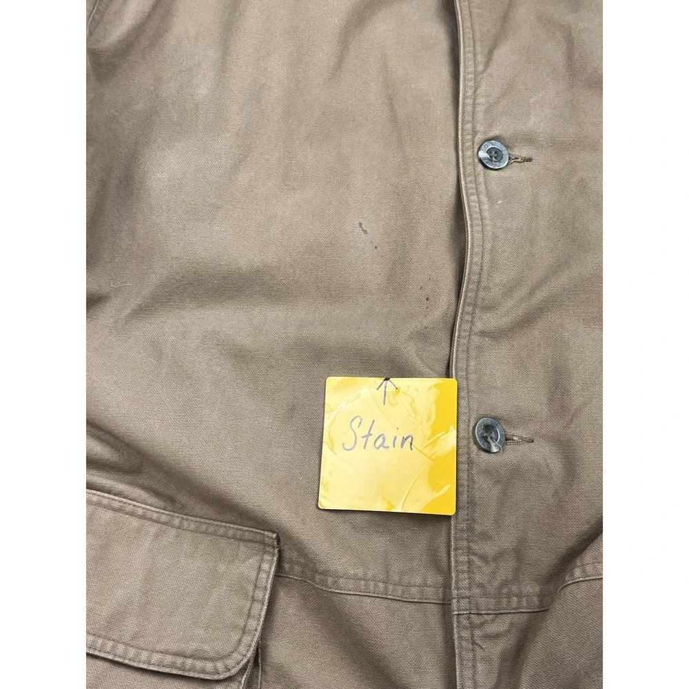 Vtg Eddie Bauer Down Filled‎ Brown Work Chore Barn Coat Jacket XL Gorpcore Chore